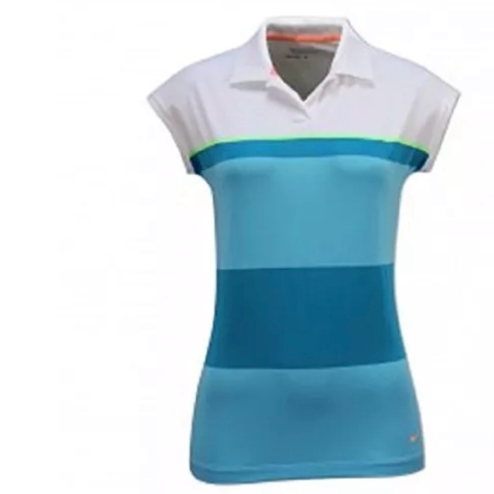 Nike Sunset Striped V Neck Athletic Top